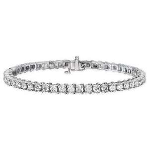  Diamond Bracelet   14K white gold tennis bracelet (5 ct) Jewelry