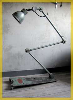   Machine age Industrial factory garage standing floor lamp  