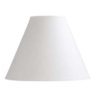 NEW 14.5 in. Wide Empire Shaped Lamp Shade, White, Linen Fabric, Laura 