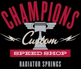 Disney Cars Land Champions Custom Speed Shop w/ Doc Hudson and Dangle 