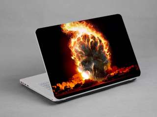 LAPTOP NOTEBOOK SKIN STICKER COVER DECAL CAR FLAME SKULL DELL TOSHIBA 