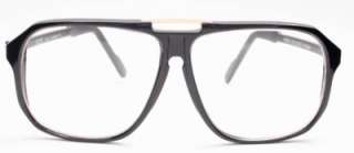   Aviator Clear Lenses Black Large Frame Women Men Eyeglasses Glasess