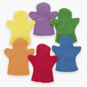    Dozen Rainbow Design Your Own Felt Hand Puppets Toys & Games