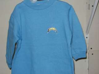 San Diego Chargers Fleece Romper Long Sleeve Onesie 12 Months NWOT 