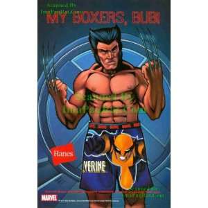  Hanes Wolverine My Boxers Bub Great Original Print Ad 