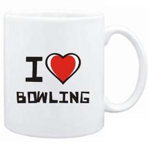  Mug White I love Bowling  Hobbies