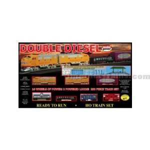  Model Power HO Scale Double Diesel Train Set Toys & Games