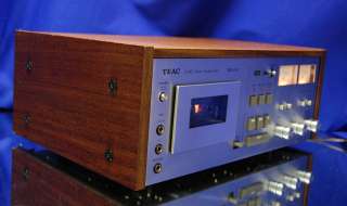 Vintage Teac A 640 Stereo Cassette Deck with walnut cabinet  