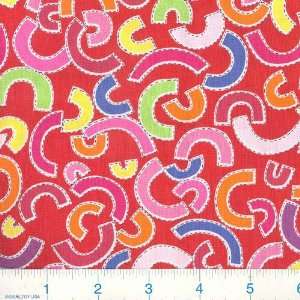  45 Wide Cut Ups Horseshoe Toss Red Fabric By The Yard 