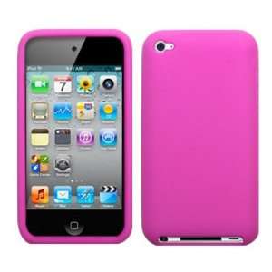  Hot Pink Silicone Case / Skin / Cover for Apple iPod Touch 