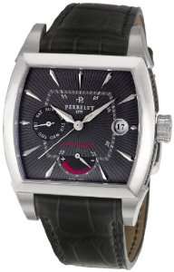  Perrelet Mens A1021/2 Power Reserve Gray Sunburst Dial 