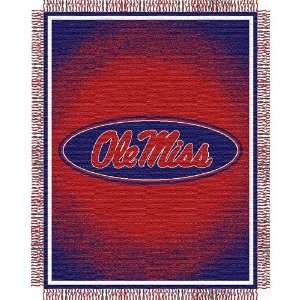  Mississippi Rebels NCAA Triple Woven Jacquard Throw (48 