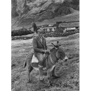  Tristan Da Cunha Island Chef Willie Repetto Riding Donkey 