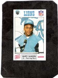 1989 POLICE BARRY SANDERS ROOKIE MUCH RARER THAN SCORE  