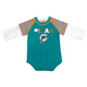  Miami Dolphins Infant Long Sleeve Creeper and Pant Set 