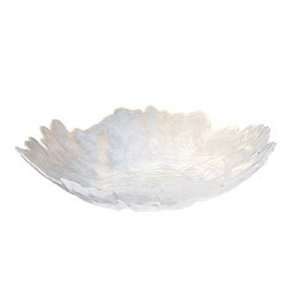  Vietri Luster Glass Medium White Bowl 14.5 in