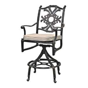  Cushion Swivel Bar Height Chair Patio, Lawn & Garden