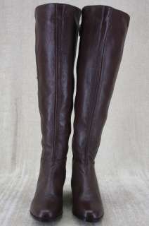   Kors Bromley Over Knee brown leather stretch Boots size 6  