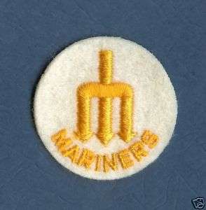 Vintage 70s Seattle Mariners MLB Baseball Patch Crest  