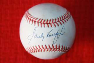   Autographed Rawlings Official N.L. Baseball LA Dodgers HOF   COA