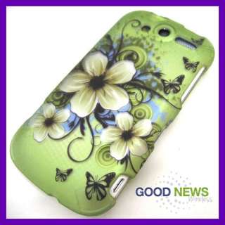 for T Mobile HTC My Touch 4G   Hawaiian Flower Rubberized Hard Case 