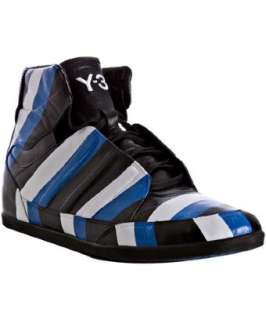 Adidas Y 3 black striped leather Honja Hi sneakers   up to 