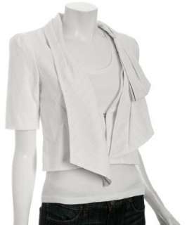 Nanette Lepore white cotton Be a Star cropped jacket   up to 