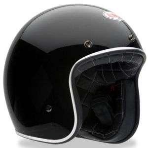 Bell Custom 500 Vintage Motorcycle Helmet Black Large  
