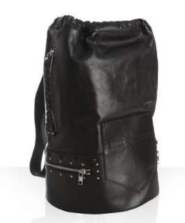 Chloe black leather studded Charlie bucket backpack   up to 