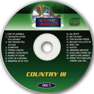 Country CLUB PACK 3 KARAOKE 5 CDG LOT  Cyndi Thomas NEW  