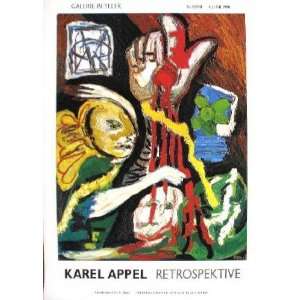  Karel Appel   Retrospektive Offset Lithograph Edition of 