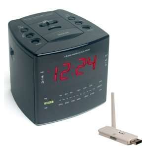 SleuthGear Covert Digital Wireless Cube Alarm Clock 