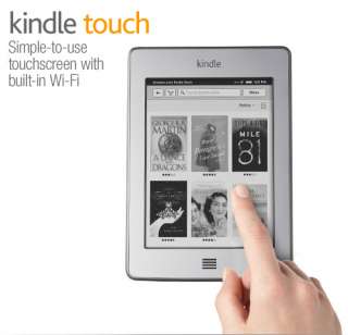 Kindle Touch Touchscreen e Reader with Wi Fi, 6 E Ink Display