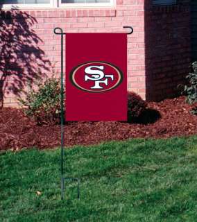 San Francisco 49ers 15 x 10 1/2 Embroidered(Sewn) Team Garden/Window 