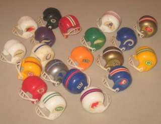 20 Vintage Mini Plastic Gumball Machine NFL Football Helmets NR  