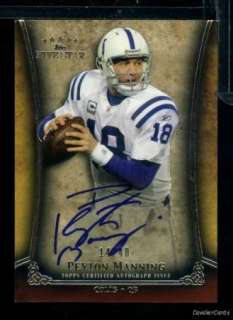 JAG43) 2011 Topps 5 Five Star PEYTON MANNING Auto 14/40 On Card COLTS 