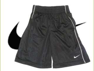 New Boys Nike Silk Shorts Size 4 7X Black Athletic  