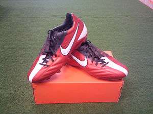 Nike Total90 T90 Shoot IV FG Red/White Soccer Cleat New Authentic Free 