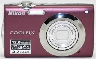 Nikon COOLPIX S3000 12.0 MP DIgital Camera PLUM 689466257601  