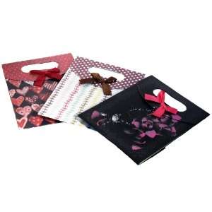  10x Kraft Paper Carrier/Gift Bags Mix Styles, about 12.5cm 