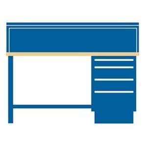   Cabinet & Leg Workbench W/4 Drawers, Stat. Shelf/Plastic Laminate Top