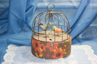 Vintage Swinging Bird , Bird Cage Music Box Works  