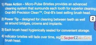 ORAL B PRECISION CLEAN TOOTHBRUSH HEADS BRUSHES  