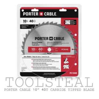 Porter Cable PC1040 10 40T GP Carbide Tipped Blade  