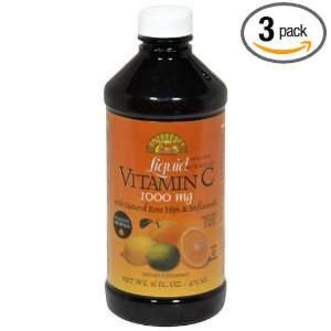  Dynamic Health Liquid Vitamin C 1000mg   16 oz (Pack of 3 