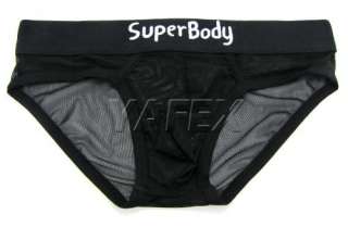 Nylon Sexy Mens See through Underwear Briefs Boxers NEW  