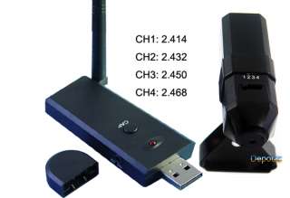 Wireless Spy Nanny Mini Camera + USB DVR Recording PC  