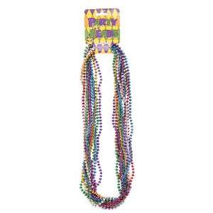    33 Oval Perfectly Packaged Mardi Gras Beads 