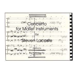  Concerto for Mallet Instruments Steven Lacoste Books