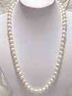8mm White Akoya Cultured Pearl Necklace Earring 18AA  